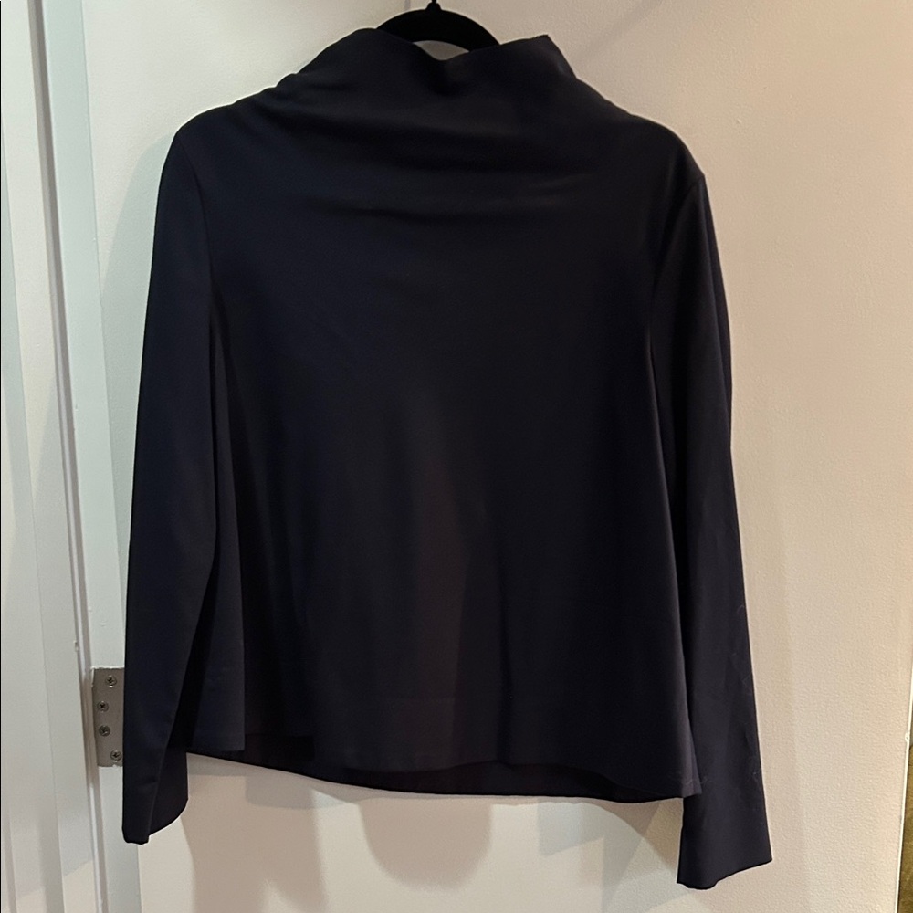Elegant COS Dark Navy Long Sleeve Blouse